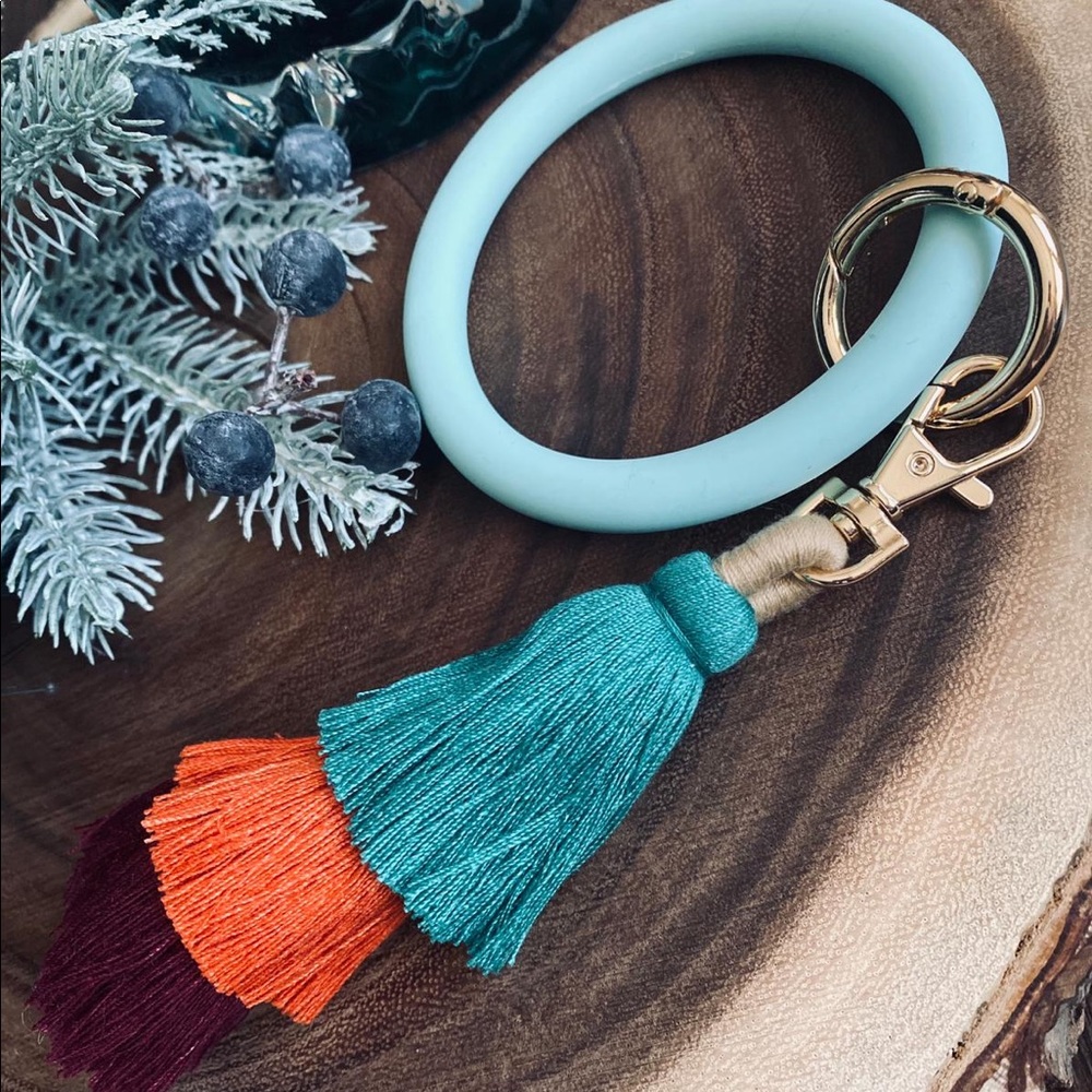NEW Key Chain Wrist with Tassel